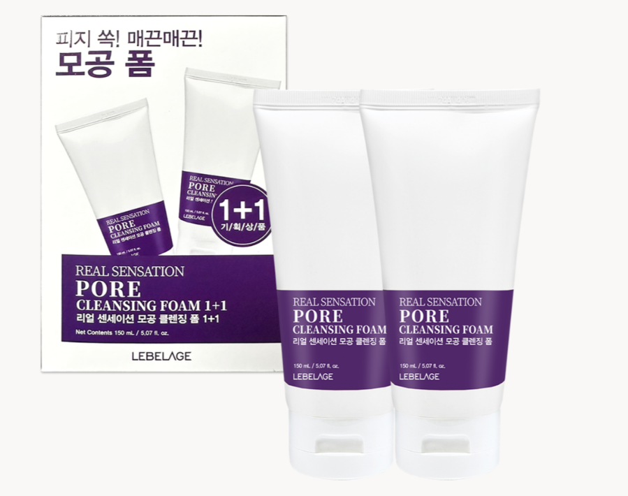 르베라쥬 리얼 센세이션 모공 클렌징 폼 1+1 150ml