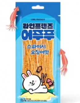 라인프렌즈 어푸푸 스파이시 오징어맛 48g